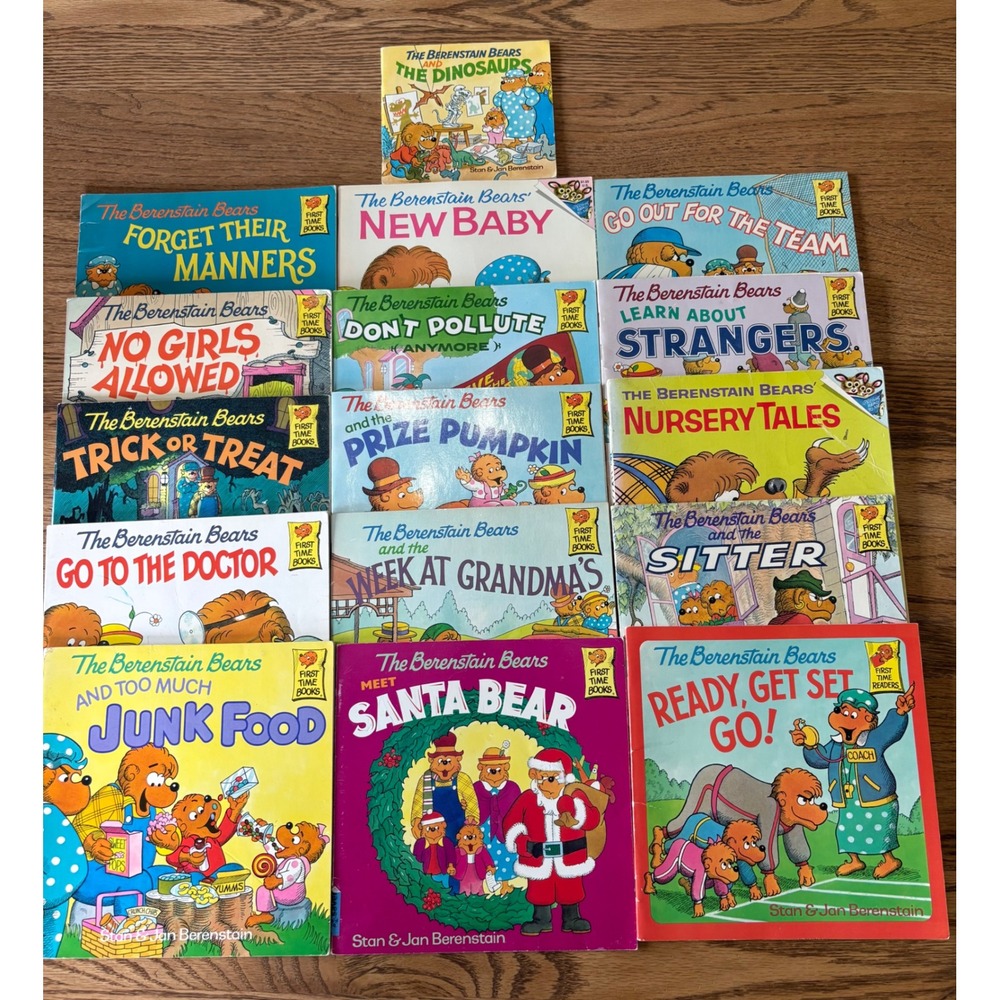 Berenstain Bears Book Lot 16 First Time Books Vintage Random House Paperbacks
